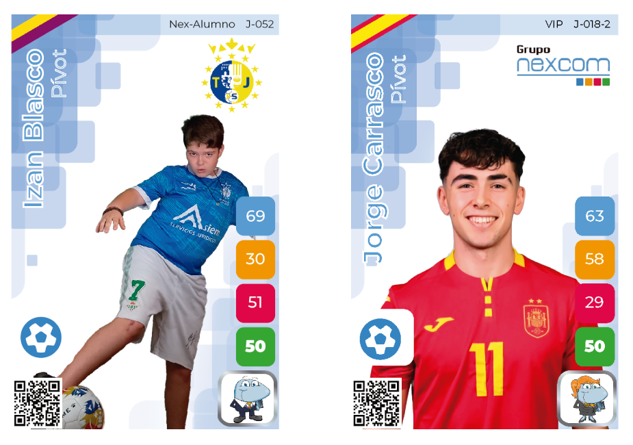 Izan Blasco (Torrejón Juncal) y Jorge Carrasco (Valdepeñas)